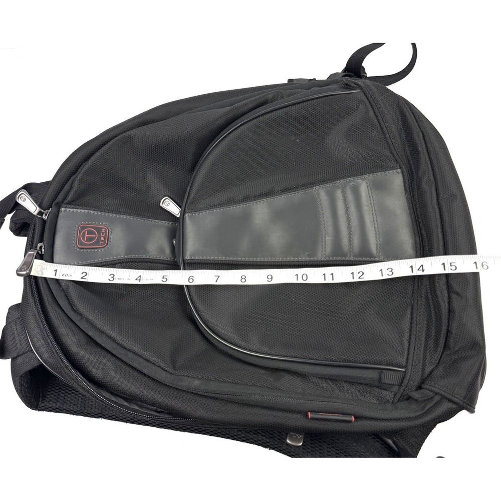 Tumi Tech Backpack Black Ballistic Nylon Rucksack Travel Laptop Carry On Durable - Picture 15 of 15